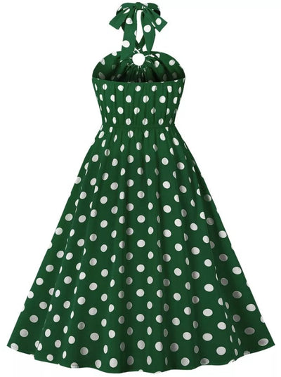 Φόρεμα 50s Pin Up Green Apple