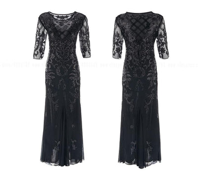 Μαύρο Φόρεμα Plus Size 20s