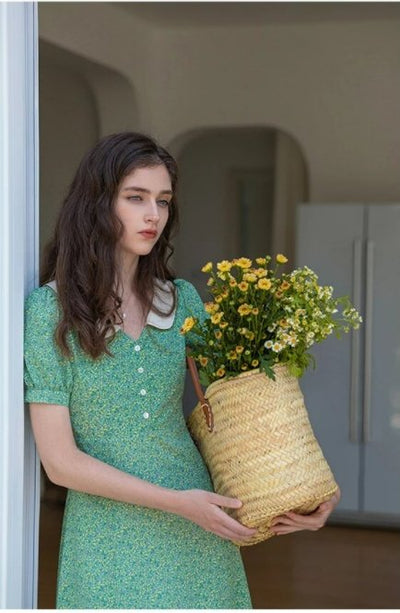 Φόρεμα 40s Green Daisy