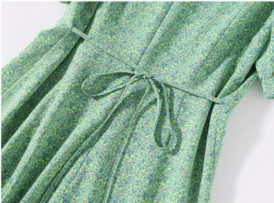 Φόρεμα 40s Green Daisy