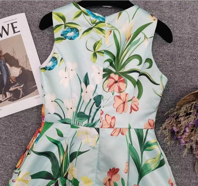 Φόρεμα 40s Floral Mint