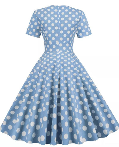 Μπλε Φόρεμα Vintage Style Της Δεκαετίας Του '50