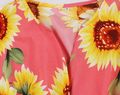 Vintage Φόρεμα 1950 Pink Flowers
