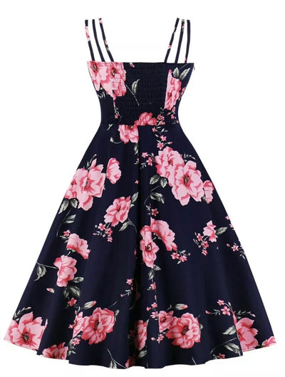 Vintage Φόρεμα 1950 Red Roses