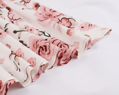 Vintage Ροζ Φόρεμα 50s Plus Size