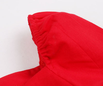 Vintage 50s Plus Size Κόκκινο Φόρεμα