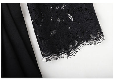 Vintage Σχεδιαστικό Φόρεμα Της Δεκαετίας Του '40 Μαύρο