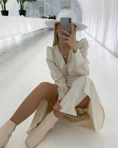 Vintage Σατέν Φόρεμα