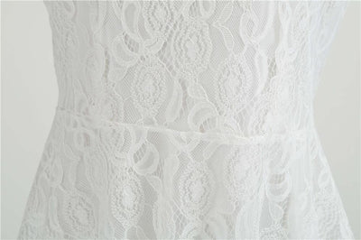 Vintage Τραπεζοειδές Φόρεμα Λευκό