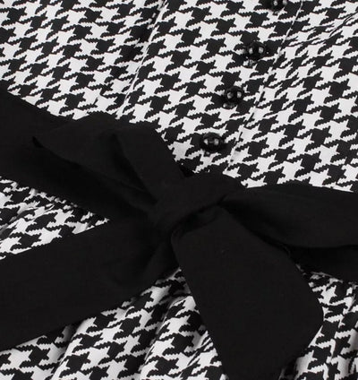 Vintage Ασπρόμαυρο Φόρεμα Gingham