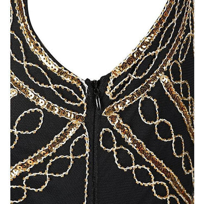 Vintage Χρυσό Φόρεμα Gatsby 20s