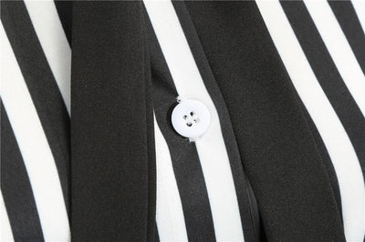 Vintage Ρετρό Ασπρόμαυρο Φόρεμα