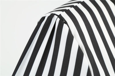 Vintage Ρετρό Ασπρόμαυρο Φόρεμα