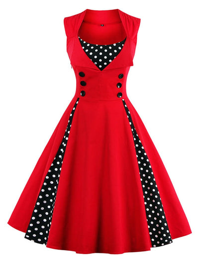 Ρετρό Φόρεμα Rockabilly