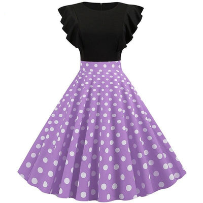 Φόρεμα Rockabilly Με Μανίκια Με Καπάκι