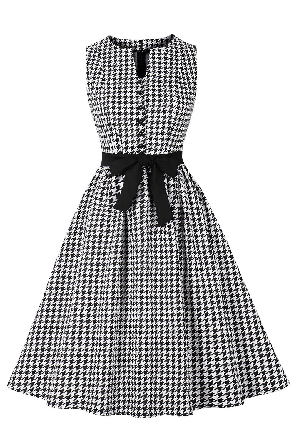 Φόρεμα 50s Swing In Black Check