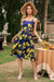 Φόρεμα Lemon Navy Pin Up Halter