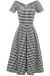 Vintage Check Midi Φόρεμα