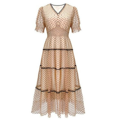 Vintage Φόρεμα 40s Σαμπάνια