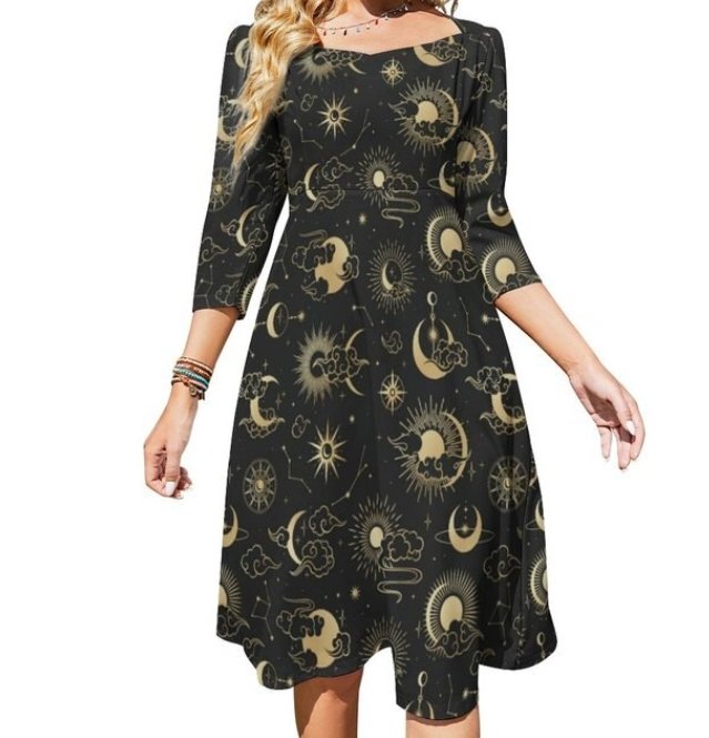 Γυναικείο 70s Vintage Εξώπλατο Φόρεμα