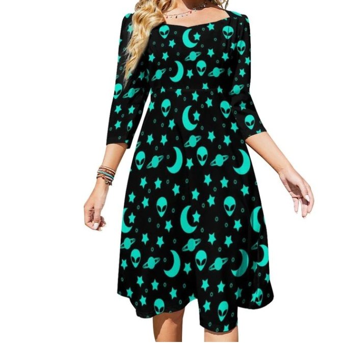 Γυναικείο Vintage Πράσινο Φόρεμα Δεκαετίας 70