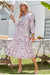 Vintage Floral Μακρύ Φόρεμα