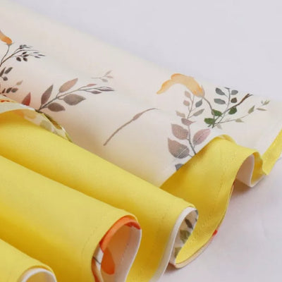 Petite Vintage Κίτρινο Και Λευκό Floral Φόρεμα
