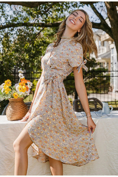Vintage Floral Φόρεμα