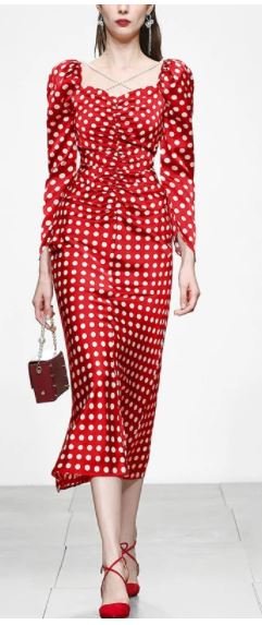 Κόκκινο Φόρεμα Δεκαετίας Του '40