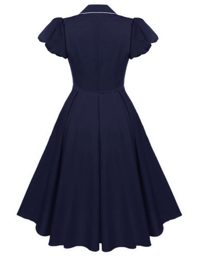 Φόρεμα 50s Navy Blue