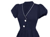 Φόρεμα 50s Navy Blue