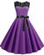 Φόρεμα 50s Flared Purple