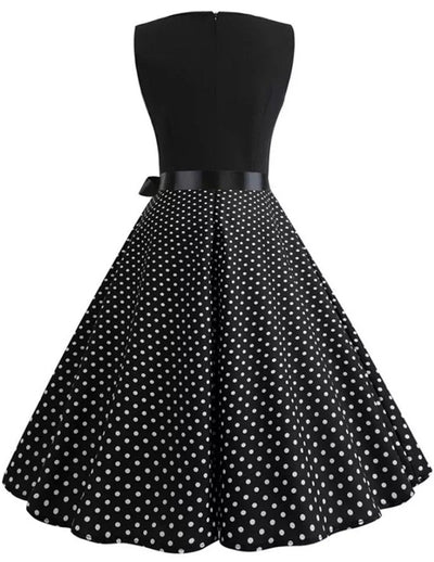 Φόρεμα 50s Black Pin Up