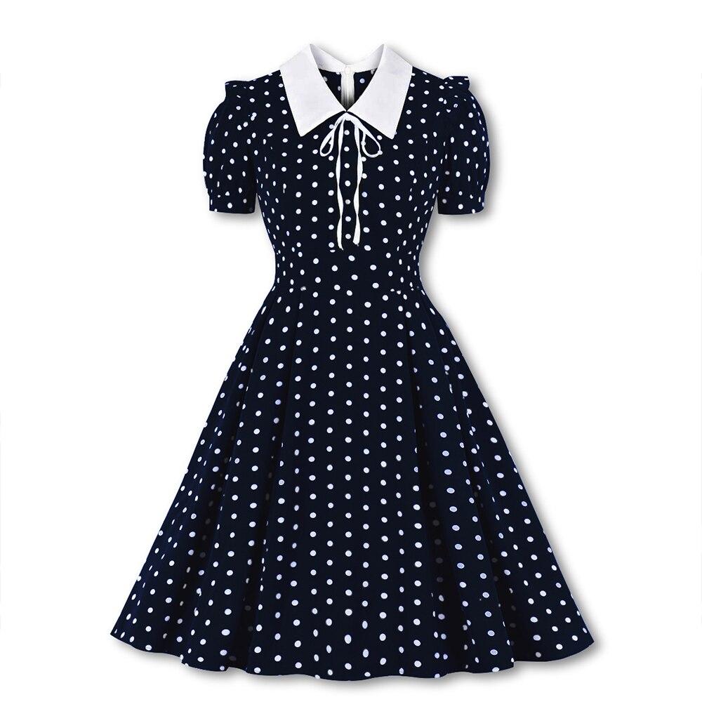 Φόρεμα Paris Navy 50s