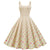 Φόρεμα 50s Pin Up Beige