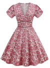 Φόρεμα 50s Pin Up Candy Pink