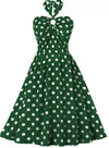 Φόρεμα 50s Pin Up Green Apple