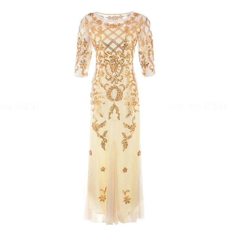 Vintage Ivory Φόρεμα 20s