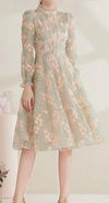 Φόρεμα 40s Lace Vintage Chic Grey