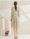 Φόρεμα 40s Lace Vintage Chic Grey