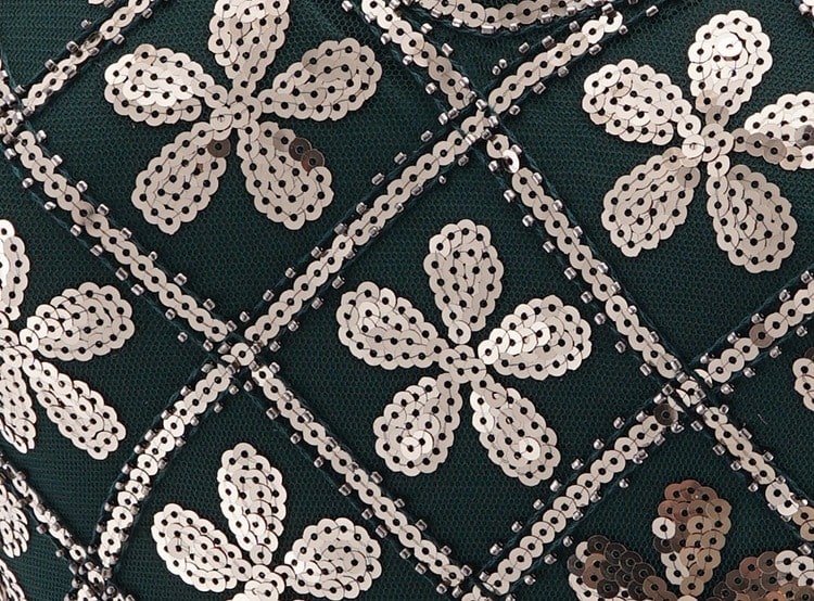 Φόρεμα Charleston 20s - Green & Gold