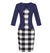 50s Pencil Dress Blue Check