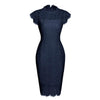 60s Navy Ίσιο Φόρεμα