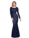 Κομψό Βραδινό Φόρεμα Gatsby Navy