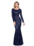 Κομψό Βραδινό Φόρεμα Gatsby Navy