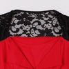 Vintage Rockabilly Red Βραδινό Φόρεμα