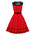 Vintage Rockabilly Red Βραδινό Φόρεμα