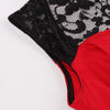 Vintage Rockabilly Red Βραδινό Φόρεμα