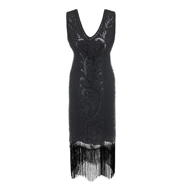 Έντονο Μαύρο Φόρεμα Esprit Gatsby