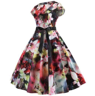 Floral Φόρεμα Δεκαετίας 50
